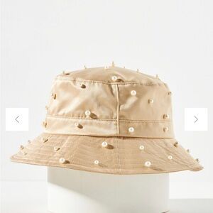 Anthropologie Pearl bucket hat